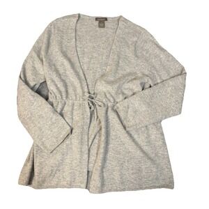 Kenar Gray Wool Angora Cardigan Sweater Womens X-Large